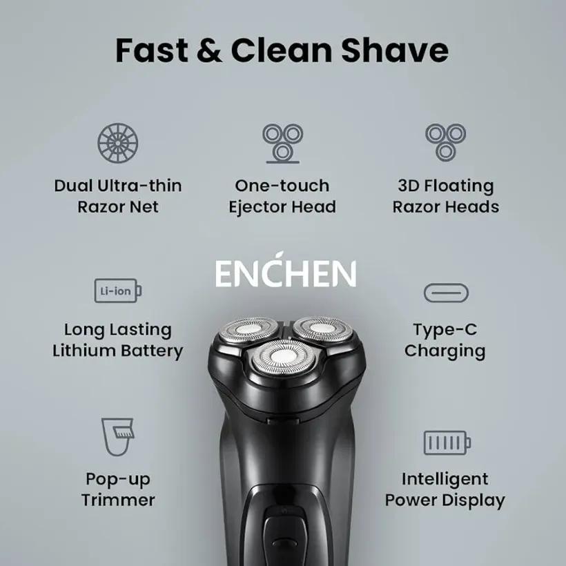 ماشین ریش تراش شیائومی Enchen Black Stone New image gallery