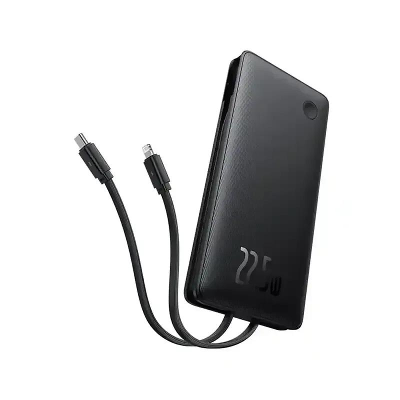 پاوربانک باسئوس مدل Airpow Lite Dual Cable 22.5w با ظرفیت 10000 میلی‌آمپرساعت image gallery