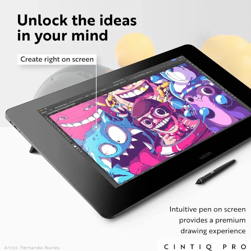تبلت گرافیکی وکام مدل Wacom Cintiq Pro DTK-2420 image gallery