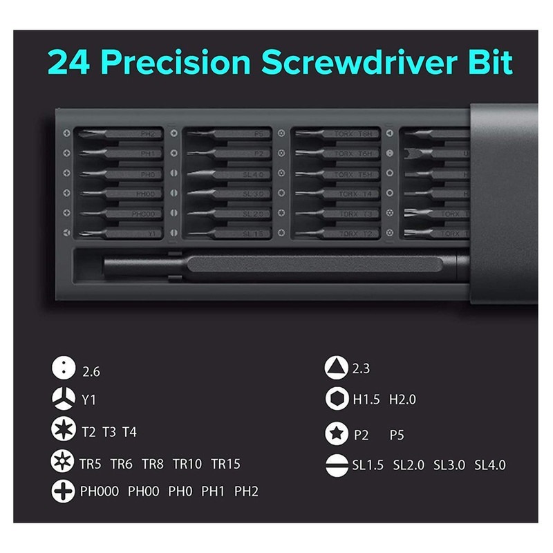 پیچ گوشتی شیائومی مدل Xiaomi Mi Precision Screwdriver Kit MJJXLSD002QW دارای 24 سری مگنتی image gallery