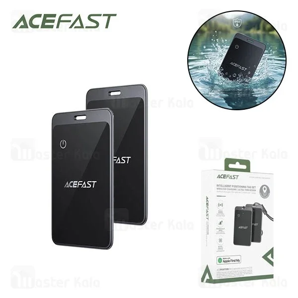 پک 2تایی ردیاب هوشمند ایس فست مدل Acefast S3 Metal Card Positioning Device image gallery