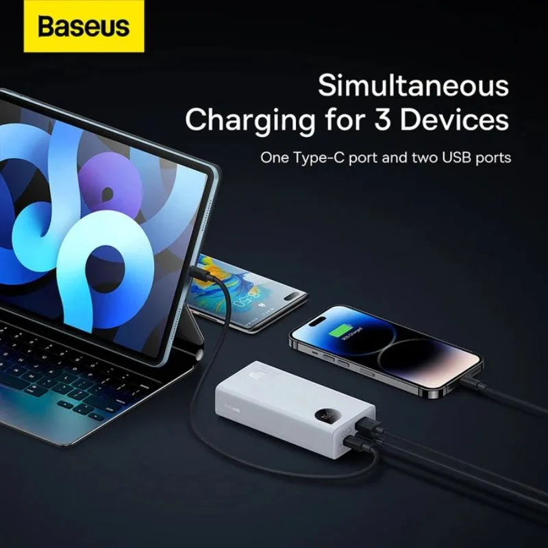 پاوربانک بیسوس مدل Baseus Adaman2 PPAD080002 ظرفیت 10000mAh توان 30W – سفید image gallery