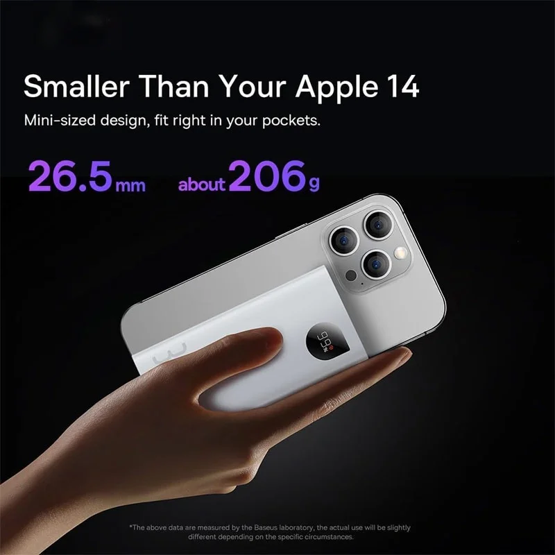 پاوربانک بیسوس مدل Baseus Adaman2 PPAD080002 ظرفیت 10000mAh توان 30W – سفید image gallery