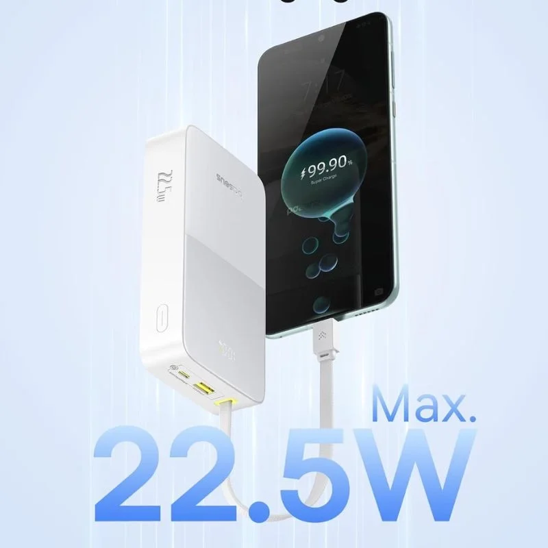 پاوربانک بیسوس مدل baseus EnerFill FC51 Bipow2 Pro E0027700 ظرفیت 20000mAh توان 22.5W – سفید image gallery