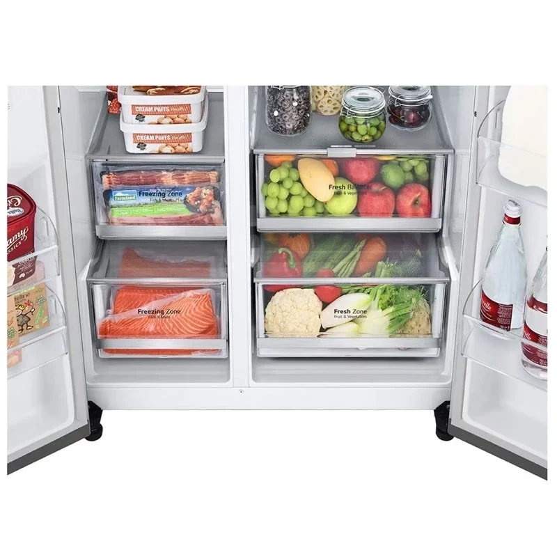 یخچال سایدبای ساید 889 لیتر ال جی مدل LG GC-X348CSFS - نقره ای image gallery