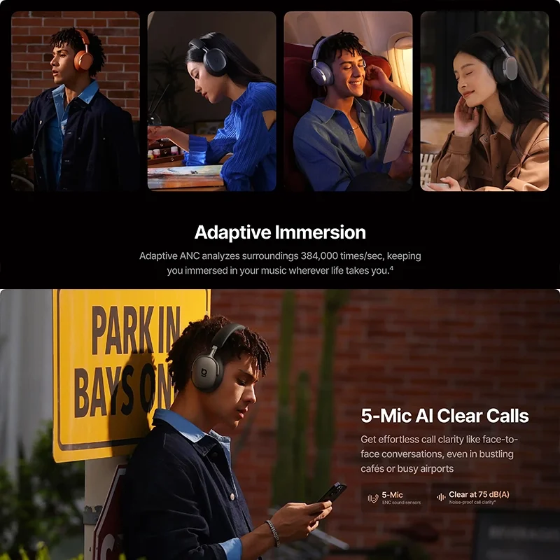 هدفون بلوتوثی بیسوس مدل Baseus Inspire XH1 Noise-Cancelling - مشکی image gallery