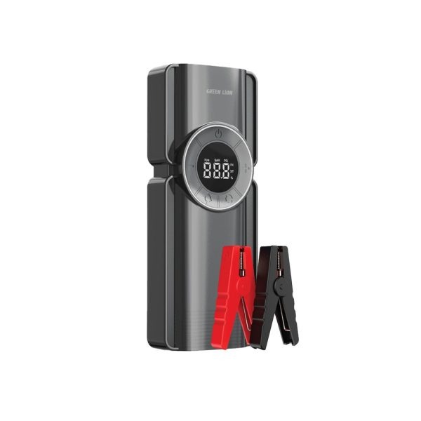 پاوربانک 10000 و کمپرسور باد و جامپ استارتر خودرو گرین لاین مدل Portable Jump Starter