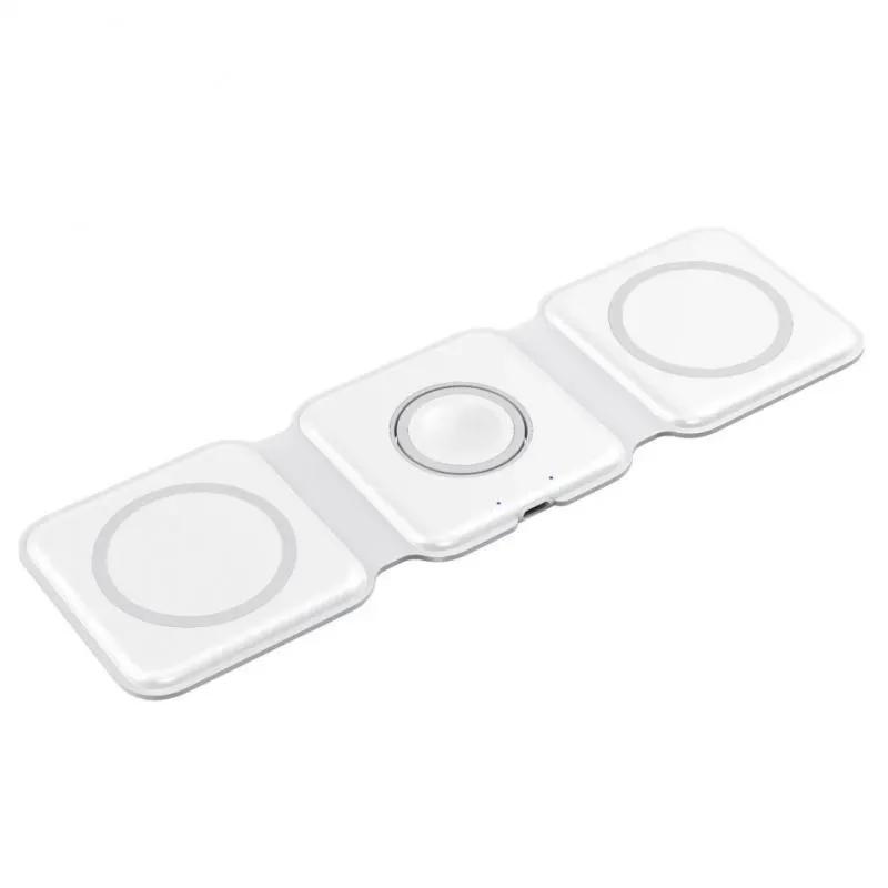 شارژر بی‌سیم مدل 3in1 magnetic wireless charger C105