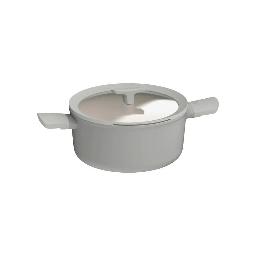 قابلمه نچسب برگهف مدل Covered stockpot BergHoff Leo Balance سایز24cm با دسته سیلیکونی