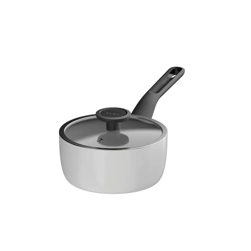 قابلمه نچسب برگهف مدل Covered saucepan BergHoff Leo Glints سایز 18cm