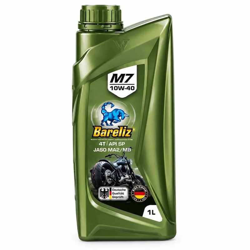 روغن موتور سیکلت بارلیز مدل M7 10W40 تمام سنتتیک API SP JASO MA2/MB