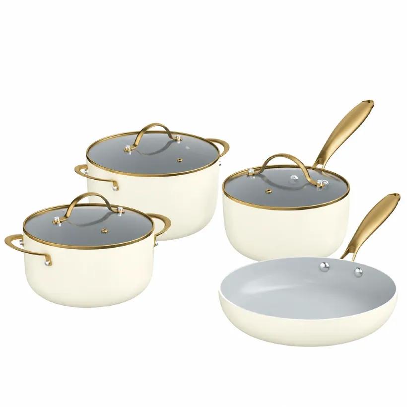 سرویس قابلمه و تابه نچسب 8 پارچه برگهف مدل CookWare BergHOFF AURA