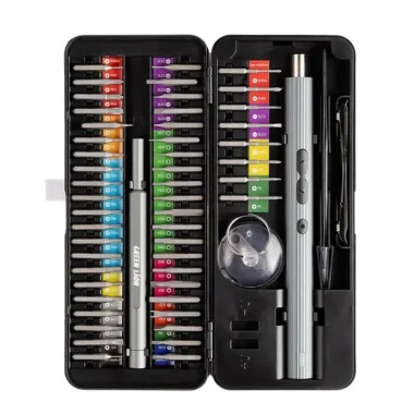 کیت پیچ گوشتی شارژی گرین لاین مدل  58 IN 1 Electric Screwdriver Set GN58IN1ELSDBK