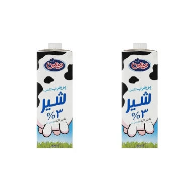 شیر پرچرب میهن حجم 1 لیتری (بسته 2عددی)