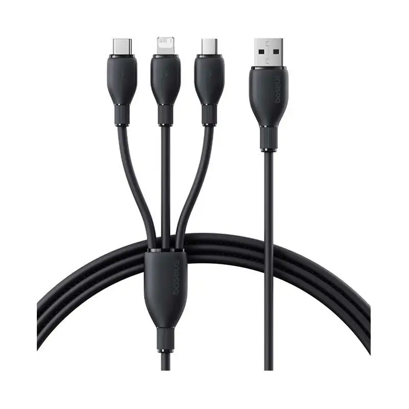 کابل شارژ باسئوس مدلBaseus CB000161 Ultra Fast 3 in 1 با طول 1.3 متر