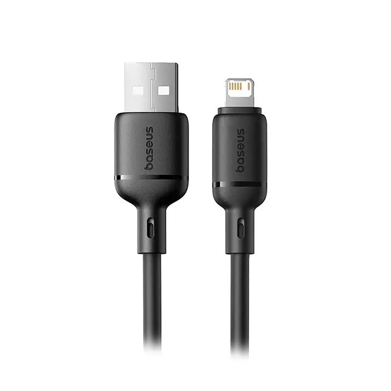 کابل شارژ Type-A to iP باسئوس مدل Baseus Silky P10377702113-01 با طول 2متر 2.4 آمپر