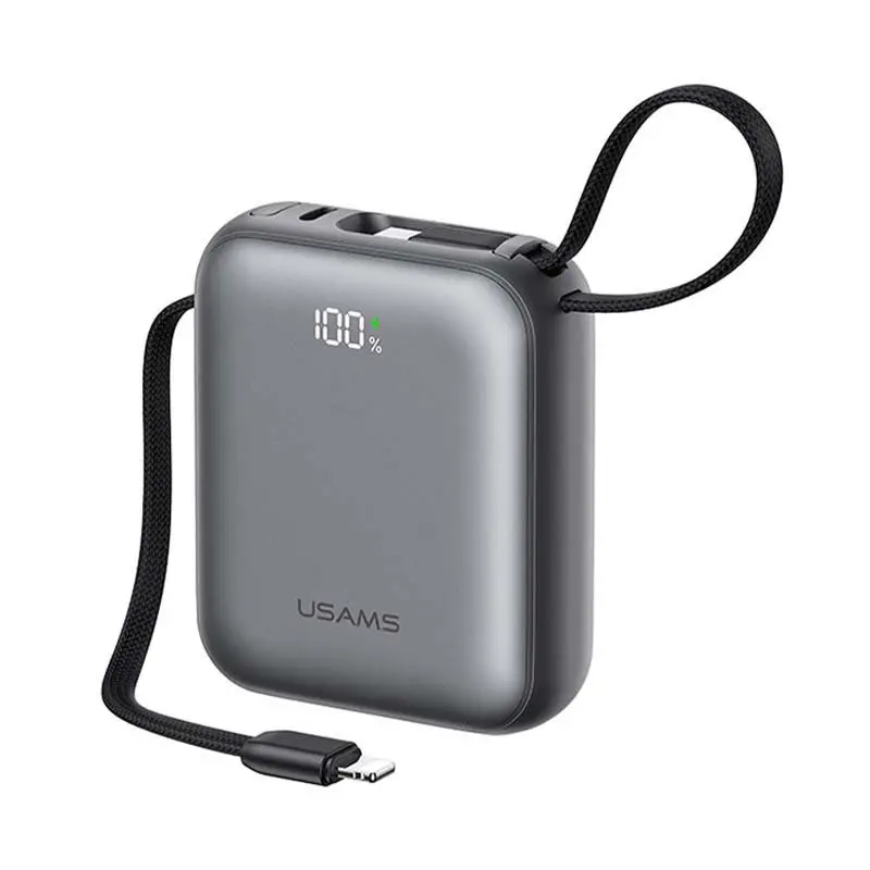 پاوربانک یوسمز مدلUSAMS (US-CD258 (AS-181 ظرفیت 10000 میلی‌آمپر‌ ساعت توان 20 وات