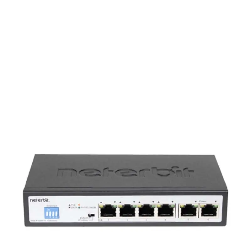 سوییچ شبکه 6 پورت نتربیت مدلNetabit NGS-F1006P-A