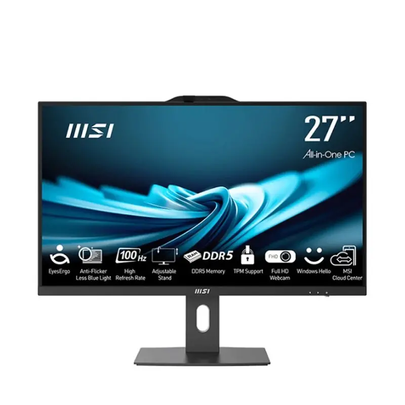 کامپیوتر All in One ام اس آی 27 اینچی مدل MSI PRO AP272P 14M i3 14100 8GB 500GBSSD Intel-WIN11