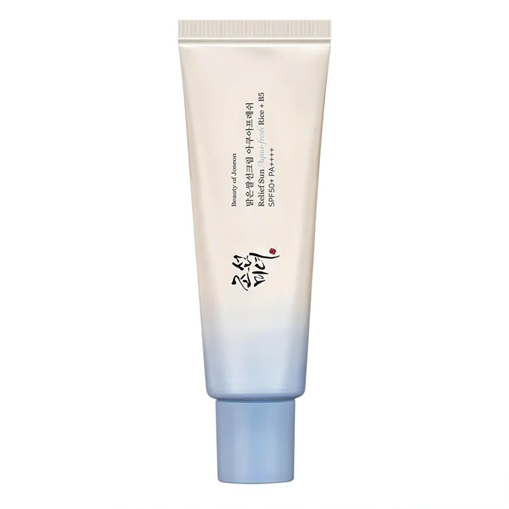 کرم ضدآفتاب بی رنگ صورت بیوتی آف جوسان  مدل آکوا فرش SPF 50 حجم ۵۰ میلی لیتر